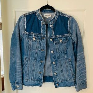 Madewell, Jean jacket, unique distressing